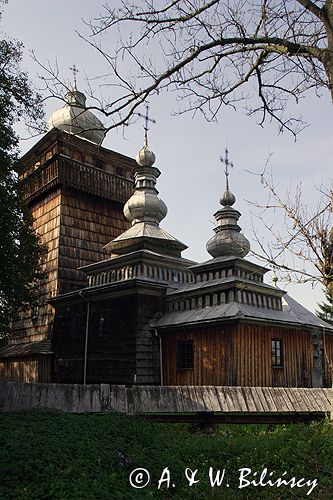 Świątkowa Wielka zabytkowa cerkiew drewniana z 1757 roku, obecnie kościół katolicki Beskid Niski