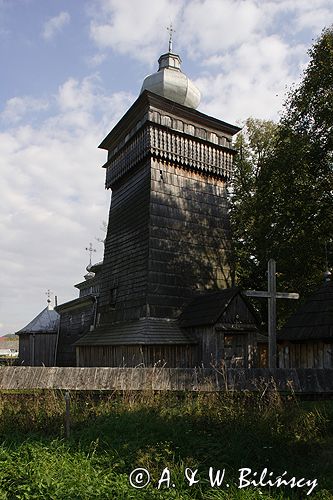 Świątkowa Wielka zabytkowa cerkiew drewniana z 1757 roku, obecnie kościół katolicki Beskid Niski