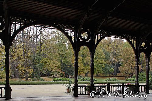 Szczawno Zdrój, Pijalnia wód, arkady, park, Dolny Śląsk