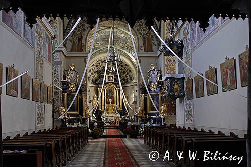 Szczyrzyc, klasztor i kościół / wnętrze / oo Cystersów, Beskid Wyspowy, Sanktuarium Matki Szczyrzyckiej