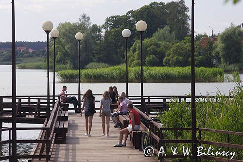 Szczytno, pomost nad jez.Domowym D, Mazury