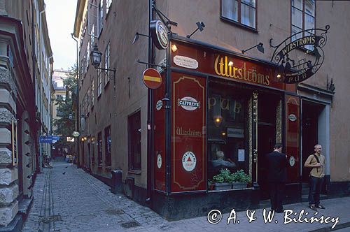 Sztokholm, Gamla Stan, Stora Nygatan 13, Pub, Szwecja