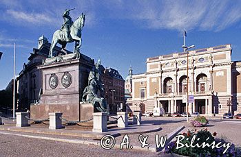 Sztokholm, Gystav Adolf Torg i Opera, Szwecja