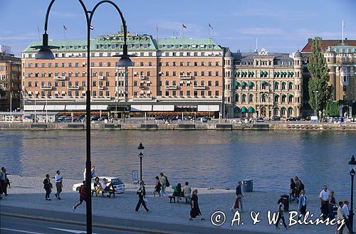 Sztokholm, Kanał Strommen i Grand Hotel