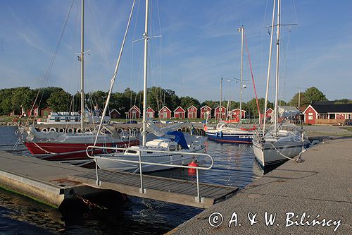 porcik i wioska Torhamn, Blekinge, Szwecja