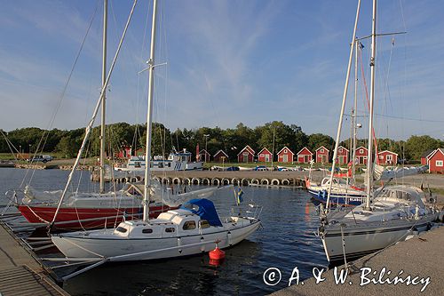 porcik i wioska Torhamn, Blekinge, Szwecja