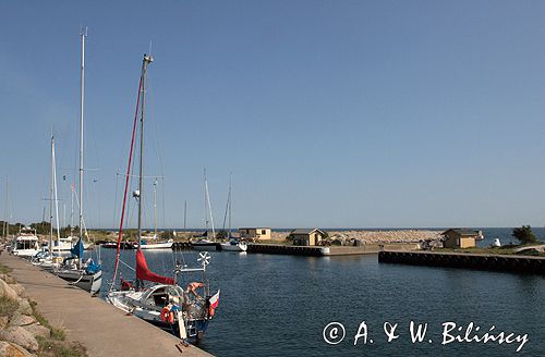 wyspa Utklippan, port jachtowy, szkiery koło Karlskrony, Blekinge, Szwecja