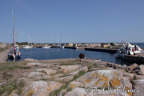 wyspa Utklippan, port jachtowy, szkiery koło Karlskrony, Blekinge, Szwecja