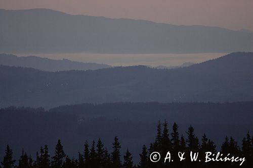 Tatry wschód słońca z Królowej Rówień