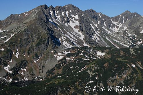 Słowackie Tatry Zachodnie, widok z Grzesia