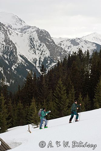 zima, skitouring, Polana na Stołach, Tatrzański Park Narodowy