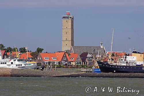 West Terschelling village and Brandaris lighthouse