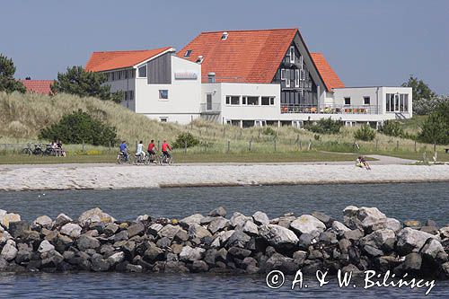 wioska West Terschelling na wyspie Terschelling, Wyspy Fryzyjskie, Holandia, Waddensee, Morze Wattowe