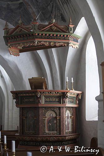 Ambona w kościele na wyspie Tuno, Kattegat, Dania