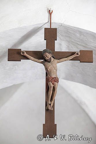 Chrystus na krzyżu w kościele na wyspie Tuno, Kattegat, Dania