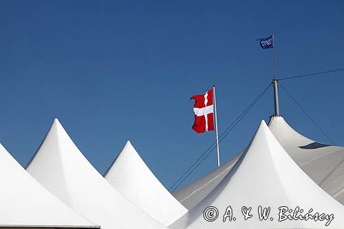 namiot koncertowy na wyspie Tunoz okazji Tuno festival 2-5 lipca 2015, Kattegat, Dania