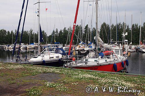 port jachtowy Ulkofantti koło Raahe, Finlandia, Zatoka Botnicka