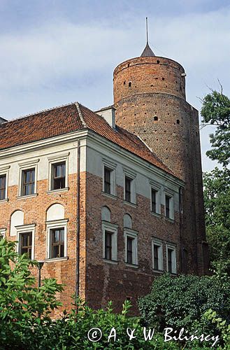 Uniejów zamek, nad Wartą