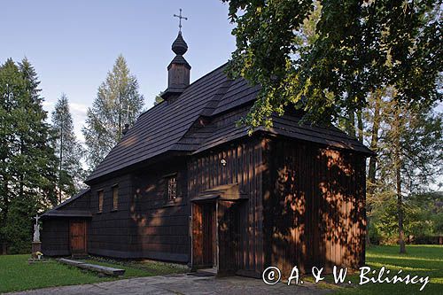 Ustjanowa Zabłocie zabytkowa cerkiew drewniana, obecnie kościół, Bieszczady