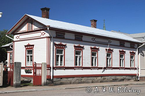 drewniany dom w Uusikaupunki, Finlandia, Zatoka Botnicka