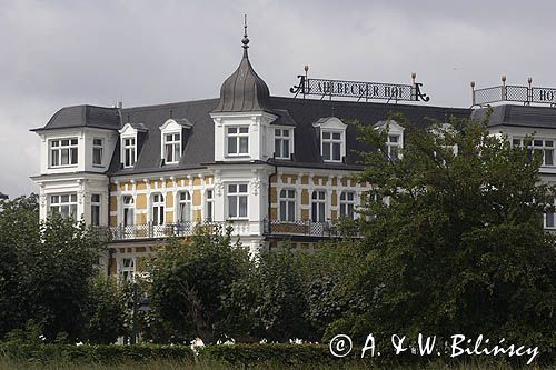 hotel w Ahlbeck na wyspie Uznam, Niemcy