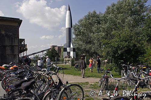 Peenemünde na wyspie Uznam, muzeum - hitlerowski zakład budowy pocisków rakietowych V-1 i V-2, wyspa Uznam, Niemcy