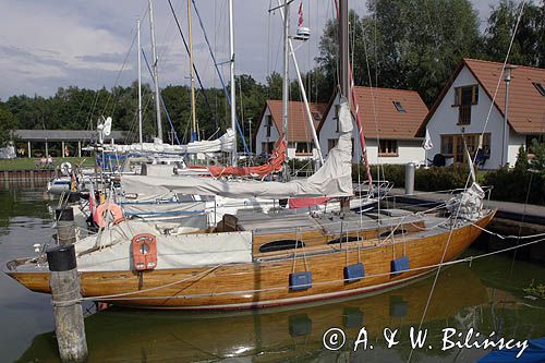 port jachtowy i domki letniskowe w Rankwitz na wyspie Uznam, Niemcy