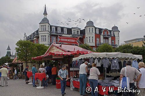 deptak w Zinnowitz na wyspie Uznam, Niemcy