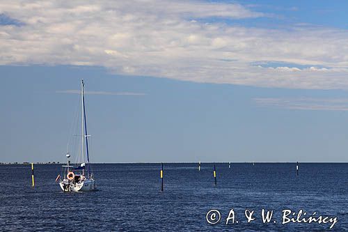 tor wodny przy wyspie Valassaaret, Archipelag Kvarken, Finlandia, Zatoka Botnicka