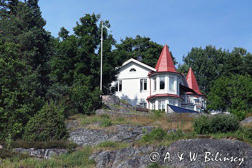 dom na skale Lejon Berget, Valdemarsvik, Szwecja