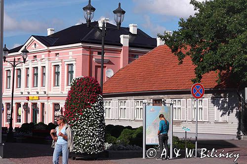 plac ratuszowy w Ventspils, Windawa, Łotwa Ventspils, Latvia