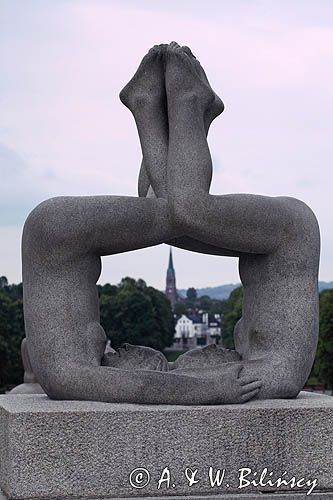 Rzeźba Gustava Vigelanda, Park Vigelanda, Frogner Park, Vigelandsparken, Oslo, Południowa Norwegia