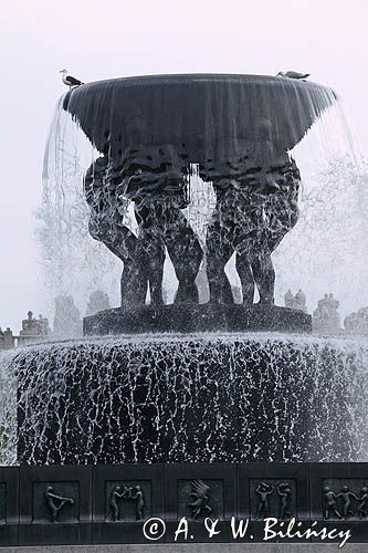 Rzeźba Gustava Vigelanda, Park Vigelanda, Frogner Park, Vigelandsparken, Oslo, Południowa Norwegia