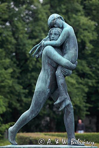 Rzeźba Gustava Vigelanda, Park Vigelanda, Frogner Park, Vigelandsparken, Oslo, Południowa Norwegia