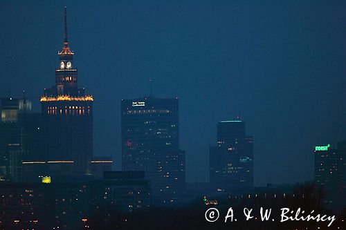 Warszawa Panorama z mostu Siekierkowskiego