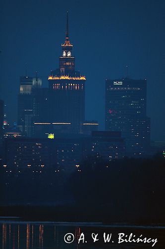 Warszawa Panorama z mostu Siekierkowskiego