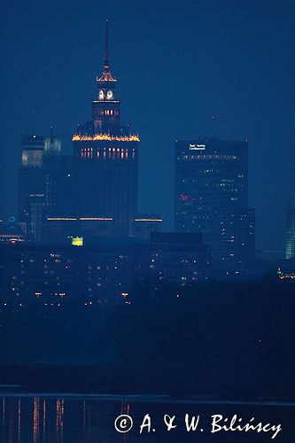 Warszawa Panorama z mostu Siekierkowskiego