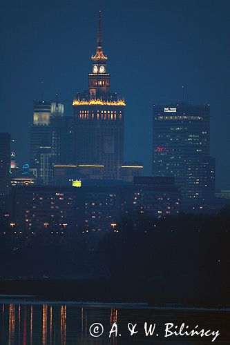 Warszawa Panorama z mostu Siekierkowskiego