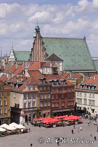 Warszawa plac Zamkowy i katedra sw.Jana