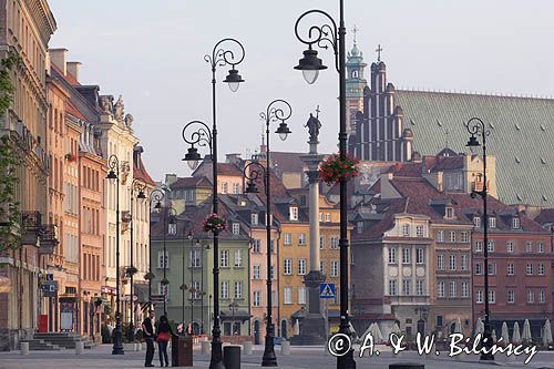 Warszawa, Krakowskie Przedmieście i Plac Zamkowy, Kolumna Zygmunta i kamienice Starówki, Katedra św. Jana