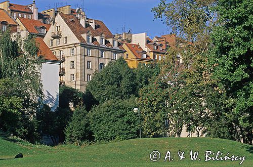 Warszawa panorama Starówki od strony Wisły