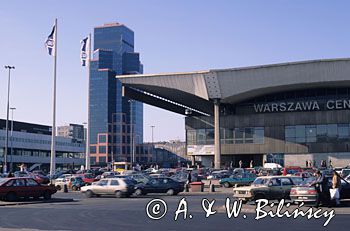 Warszawa wieżowiec centrum Dworzec Centralny