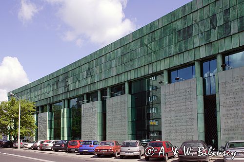 Warszawa nowy budynek BUW - Biblioteki Uniwersyteckiej