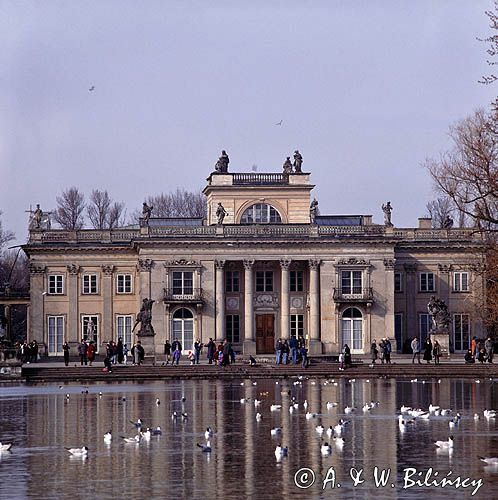 Warszawa, Łazienki, pałac na wodzie