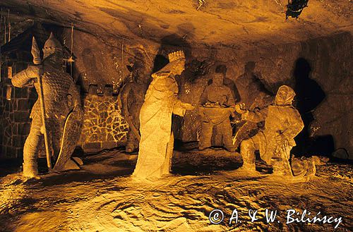 Wieliczka kopalnia soli, św. Kinga odbierająca pierścień