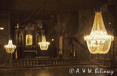 Wieliczka kopalnia soli kaplica Św. Kingi