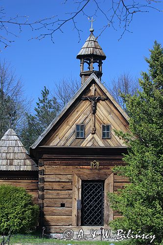 Wielkopolski park etnograficzny w Dziekanowicach kaplica z Otłoczyna z 1765 r