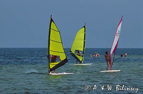 windsurfing na Zatoce Puckiej w Jastarni