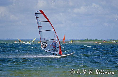 windsurfing na Zatoce Puckiej w Jastarni