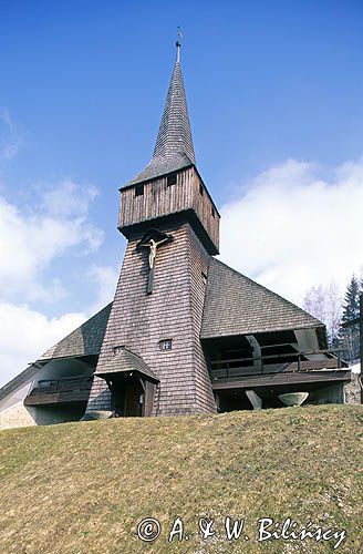 Kościół w Wiśle Głębce, Beskid Śląski, Polska